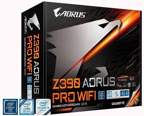 Gigabyte Z390 Aorus Pro Wi-Fi (Intel LGA1151/Z390/ATX/2XM.2 الحراسة الحرارية/على متن AC Wi-Fi/RGB Fusion/Gaming اللوحة الأم) in Saudi Arabia