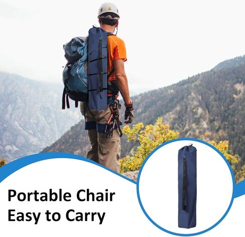 Foldable Camping Chair with Cup Holder, Storage Pocket, 225lbs Capacity, Wide Base Feet for Sand/Mud, Sweatproof Portable Outdoor Chair for Hiking, Beach, Sports, Green in Kuwait