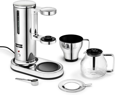 Aarke Coffee Maker-تصفية القهوة الكهربائية للمرشح ، الفولاذ المقاوم للصدأ ، قنينة زجاجية ، صفيحة ساخنة ذكية ، 2-10 كوب ، 250 مل -1.25 لتر in Kuwait