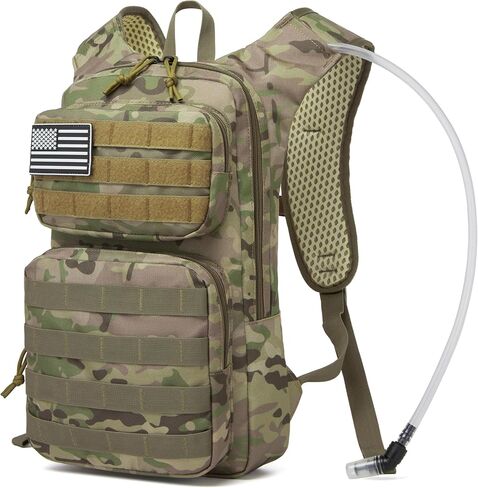 wotony Hydration Backpack with Water Bladder for Hiking Tactical Hydration Pack for Men Women Molle Water Backpack for Hiking in Saudi Arabia