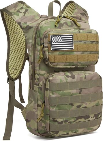wotony Hydration Backpack with Water Bladder for Hiking Tactical Hydration Pack for Men Women Molle Water Backpack for Hiking in Saudi Arabia