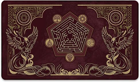 Flamewake Phoenix - MTG Playmat - Compatible with Magic The Gathering Playmat - Play MTG, YuGiOh, TCG - Original Play Mat Art Designs & Accessories in Saudi Arabia
