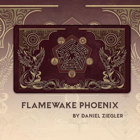 Flamewake Phoenix - MTG Playmat - Compatible with Magic The Gathering Playmat - Play MTG, YuGiOh, TCG - Original Play Mat Art Designs & Accessories in Saudi Arabia