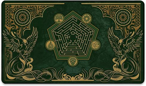 Flamewake Phoenix - MTG Playmat - Compatible with Magic The Gathering Playmat - Play MTG, YuGiOh, TCG - Original Play Mat Art Designs & Accessories in Kuwait