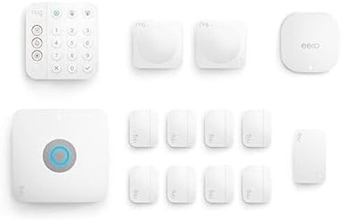 Ring Alarm Pro 13-Piece Kit (newest model) and eero Wi-Fi 6 Router - built-in eero Wi-Fi 6 extender and 30-day free Ring Home subscription in Saudi Arabia