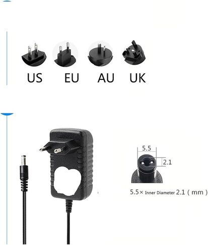 12V 2.5A Power Adapter 5.5 * 2.1MM(12V_EU) in Saudi Arabia