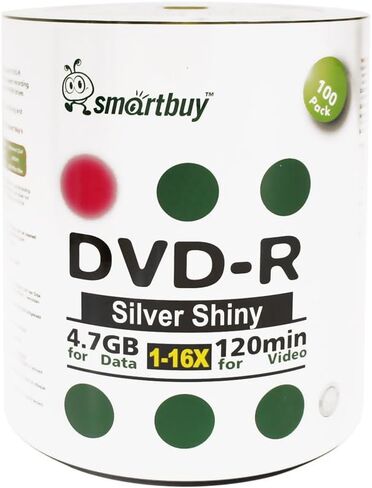 SmartBuy 4.7GB/120MIN 16x DVD-R Silver Silver Data Divic Discip القابل للتسجيل (600-DISC) in Saudi Arabia