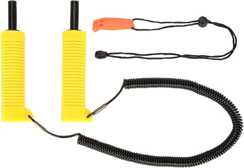 AQXREIGHT ICE RECRANCELE RICKS KIT MAVIS GRIP MIVIS ICE AWLs مع صافرة لصيد الأسماك في حالات الطوارئ الأصفر (أصفر) in Saudi Arabia