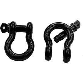2-Pack of 3/4 inch D-Ring Shackle, 40,000 Pound Break Strength