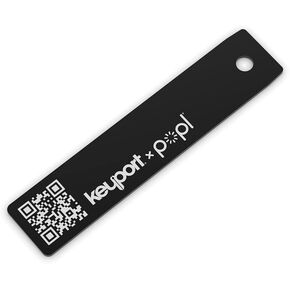 Popl x Keyport Digital ME Key - Digital Business Card | Electronic Business Card for Key Organizer Keychain | Smallest NFC Business Card with QR Code for Smart Networking | Minimalist NFC Card Tap
