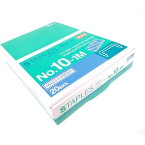 20 Boxes (20,000-Staples) Authentic Max Staples for Office Stapler from Taiwan (No.10-1M)