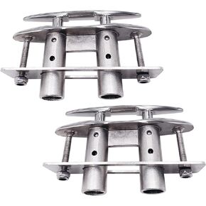 2 حزمة 5 بوصة سحب ما يصل فلوش جبل المربط قارب سطح السفينة البحرية الفولاذ المقاوم للصدأ 316 قابل للسحب منخفض الملف الشخصي رباط حبل مخفي المربط رفع مع لوحة دعم وقفل المكسرات in Kuwait