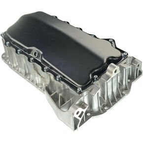 A-Premium Engine Oil Pan Sump with Drain Plug Compatible with Volkswagen Jetta 2004-2011, Beetle 2004-2005, Golf 2005-2011, L4 2.0L