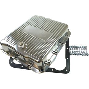 Compatible/Replacement for Chevy/GM 700R4-4L60E-4L65E Aluminum Transmission Pan Kit - Polished