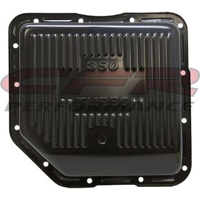 Compatible/Replacement for CHEVY/GM TURBO TH-350 STEEL TRANSMISSION PAN - BLACK
