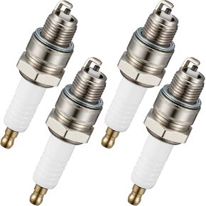 BDFHYK 4838 Iridium Spark Plugs Compatible with Mercury Mariner 40hp 45hp 50hp 60hp 125hp etc. Boat Engine Replacement for BP8H-N-10, Set of 4