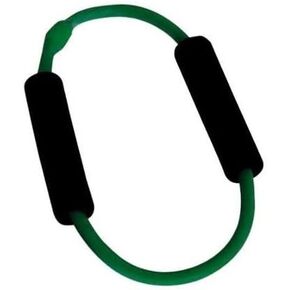 Toning and Fitness Resistance Exercise Ring with Foam Handles, Medium, Green
