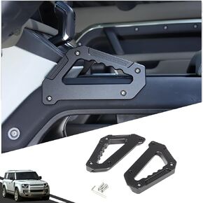 Grab Handles Compatible with Land Rover Defender 90 110 130 2020-2024, Aluminum Alloy Grab Handle Armrest for Center Console Both Side, Car Interior Safety Accessories 1 Pair