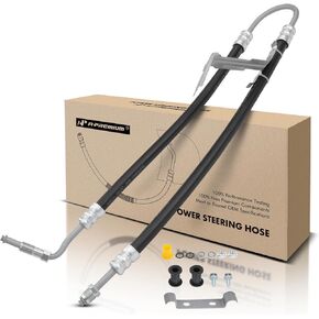 A-Premium Power Steering Pressure Hose Line Assembly Compatible with Jeep Liberty 2006-2007, 3.7L, Pump to Gear/Rack