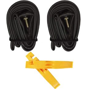 26x1.9/2.125 FV Threaded Presta Valve Bicycle Tube Inner Tube - Pack of 2-2 Free Bike Tire Levers