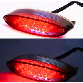 evomosa Motorcycle Taillight Universal Brake Stop Light ATV Tail Light