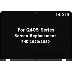 14.0" New Screen Replacement for ASUS Q405 Q405U Q405UA Series Q405UA-BI5T10 Q405UA-BI5T5 Q405UA-BI5T7 FHD 1920x1080 IPS LCD Display Touch Screen Digitizer Assembly with Bezel