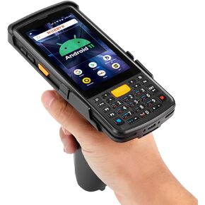 MUNBYN 2024 New Android Barcode Scanner with Pistol, Android 11 1D/2D SE4710 Zebra Scanner Engine, Handheld Computer, Inventory Scanner, QR UPC, Rugged 4G, Data Collector for Warehouse, 2Y Protection