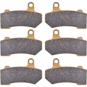 Front and Rear Disc Brake Pad for Harley Road Glide FLTRX Limited/FLHXS Street Glide Special/FLHR Road King/FLHX Street Glide 08-22丨FLHTCU Ultra Classic Electra Glide 41854-08 FA409