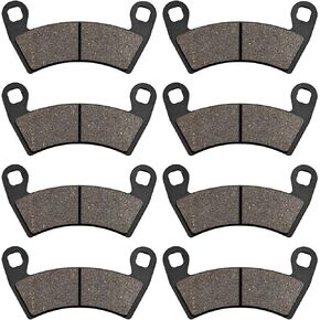 Front and Rear Brake Pads for Polaris RZR XP 1000 EPS 2014-2020, RZR XP4 900 2012-2013, Ranger Crew 800 2010-2014, Ranger Crew 700 2008-2009, Ranger Crew 900 2012-2014
