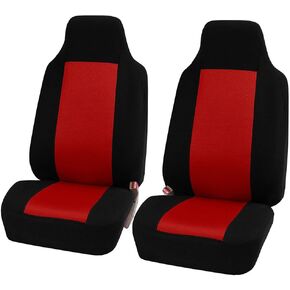 BESULEN Car Front Seat Covers, 2 Pack Automotive Seat Cushion Protectors Covers, Non-Slip Vehicle Cushion Seat Cover Set, Car Interior Accessories Compatible with SUV, Sedan, MPV (Black)