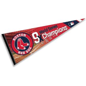 Red Sox 9 Time Champions Pennant Flag