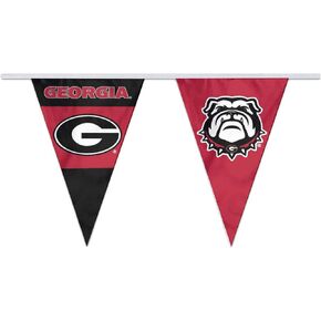 College Flags & Banners Co. Georgia Bulldogs Pennant String Flags