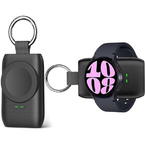 شاحن ساعة محمول لساعة سامسونج جالاكسي 6 شاحن USB C 1400 مللي أمبير في الساعة، شاحن سفر لساعة سامسونج 6 كلاسيك 5 برو 5 4 كلاسيك 4 3 أكتيف 2 جير S3 سلسلة مفاتيح شاحن سفر لاسلكي