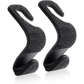 2 PCS Car Bling Front Seat Hooking, Car Seats Creative Multi-function Seat Hooks, Suitable for Most Cars (Black)