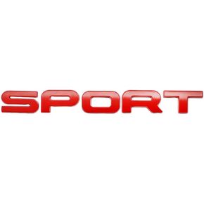 Sport Emblem 3D Metal Badge Car Side Fender Rear Trunk Car Sticker Decal (Black)