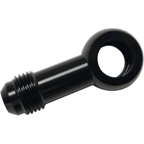 Aluminum Fuel Banjo fitting - M8 8.5mm ID Banjo hole to 3AN Male Flare Adapter, Designed for Bosch 044 Fuel Pump, Black
