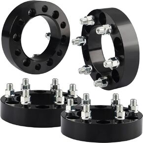 6x5.5 to 6x135 Wheel Spacers for Silverado Tahoe Suburban Yukon Sierra, 1.5 Inch 6x139.7 to 6x135 Wheel Adapters 108mm Center core with M14x1.5 Studs