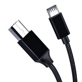 Lightning to Midi Cable for iPhone i-Pad, 3.3FT USB 2.0 Type B to Lightning Cable Compatible with iPhone to Midi Controller, Electronic Music Instrument, Midi Keyboard, Recording Audio Interface