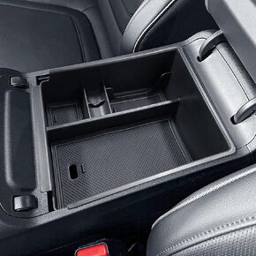 TACORBO Center Console Organizer Compatible with Hyundai 2022-2024 Tucson Plug-in Hybrid/Hybrid All Trims and Tucson Gas Limited and Santa Cruz 2022 2023 2024 Accessories, Armrest Insert Tray, Black