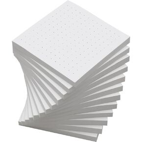 (12 Pad) Lined Grid Sticky Notes,3x3 Inch, Self-Stick Notes, Easy to Post for School, Office, Notebook, White Color Pads/Pack