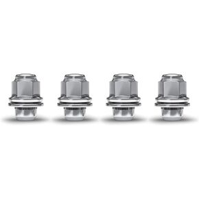 White Knight 5304-4 Chrome 1/2"-20 Medium Mag Lug Nut with Washer, 4 Pack