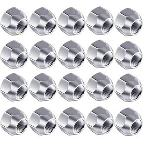 1/2-20In Car Tire Nut Cap, Open Ended Lug Nuts, Anti-Theft Tire Hole Screws, for Car, Truck, Trailer (10 PCS)