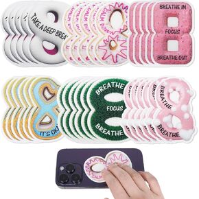 36 Pieces Calm Stickers for Anxiety Sensory Stickers, 6 Styles Fidget Tactile Rough Textured Strips, Age：Over 3 Years Old
