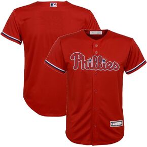 Philadelphia Phillies MLB Kids Youth 8-20 Red Alternate Team Jersey