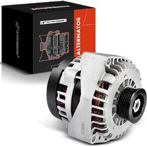 A-Premium Alternator Compatible with Chevy Silverado 1500, Tahoe, Suburban & GMC Sierra 1500, Yukon & Cadillac Escalade & Hummer H2, 12V 160A CW 6-Groove Pulley, Replace# 15093928 15857608