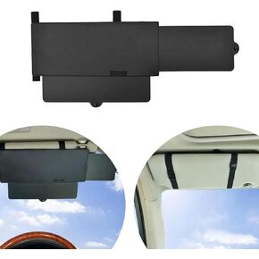 1 PC Car Sun Visor Extender, 12.2 x 5.9 Portable Sun Visor Anti-Glare Snow Blind Lens, Retractable Multi-Function UV Filter Barrier, Universal Vision Protection Accessory for Cars (Black)