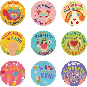 300 قطعة من ملصقات اللطف للأطفال - ملصقات إيجابية، ملصقات رسائل إيجابية لنشر اللطف في ختم المظروف، وتغليف الهدايا in Kuwait