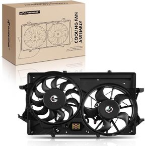 A-Premium Engine Radiator Cooling Fan Assembly Compatible with Select Ford Models - Focus 2000 2001 2002 2003 2004 - Replace# CF15080, YS4Z8C607AA
