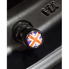 4x Zorratin Chrome Union Jack British Flag Tire Valve Stem Cap Cover for BMW Mini Cooper r50 r53 r56 r56n f55 f56 r55 r52 r57 r58 r59 r60 r61 jcw OEM