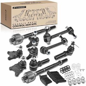 A-Premium 10Pcs Front Suspension Kit, Upper Lower Ball Joint, Inner Outer Tie Rod End, Sway Bar Link, Compatible with Chevrolet Colorado 2004-2006, GMC Canyon 2004-2006